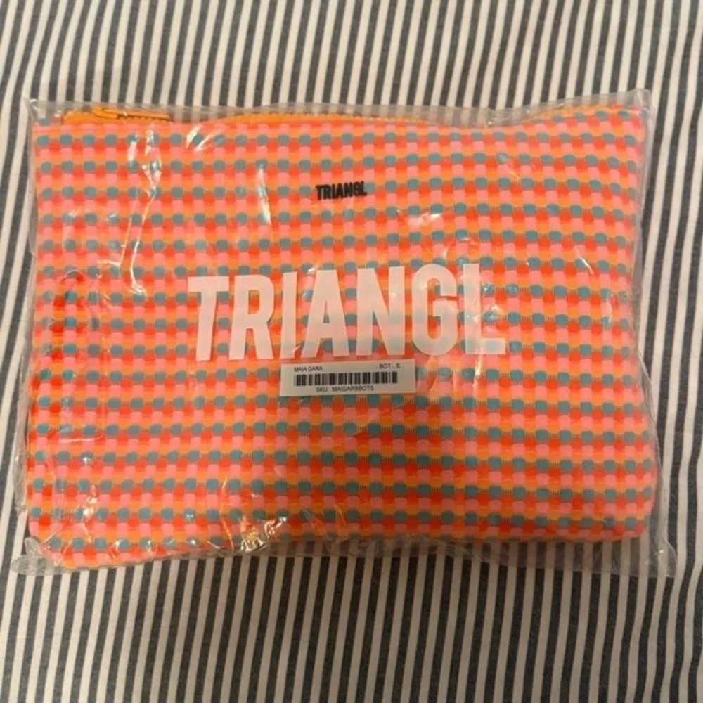 Triangl Swimwear Orange and Blue Bikini Set
